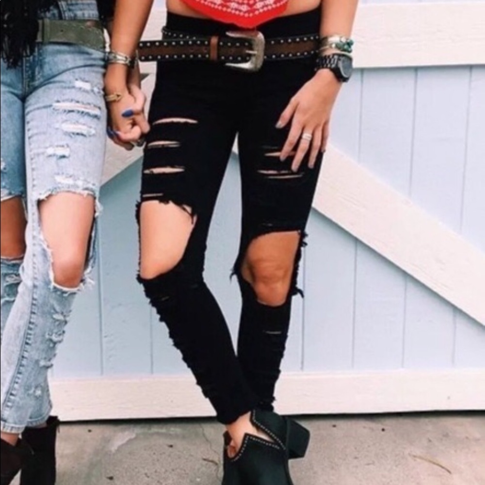 Carmar Denim Distressed Jeans